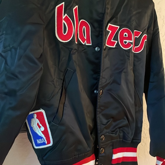 Starter - Vintage Portland Trailblazers Blazers 90’s snap front jacket coat NBA - Picture 3 of 12